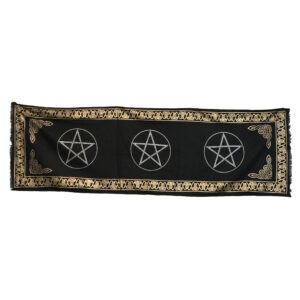 Shreyshti Altar Tarot Cloth Scarf Pentacle 72"x21" for wiccan, pagan, rituals, reiki, religious purpose
