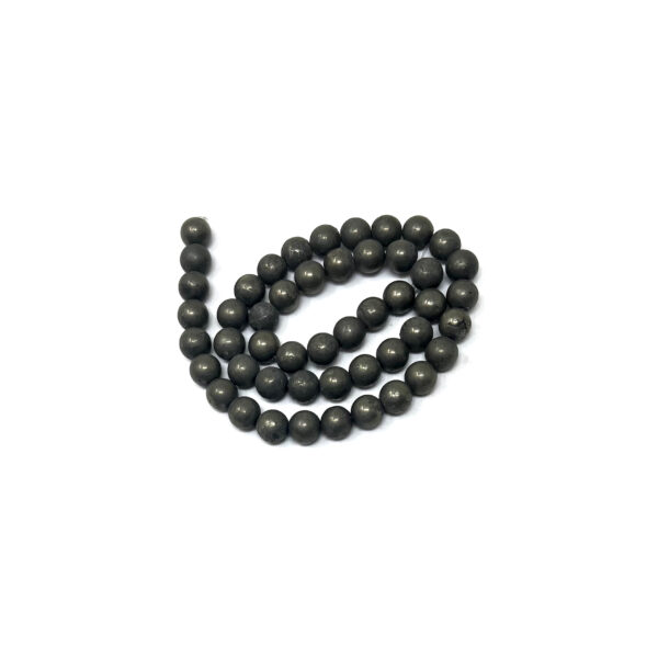 Shreyshti Beads Pyrite approx. 8mm 48 beads in a string