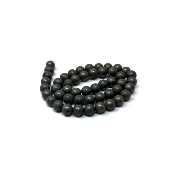 Shreyshti Beads Pyrite approx. 8mm 48 beads in a string - Image 2