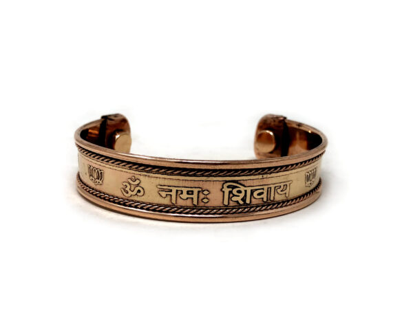 Shreyshti Copper Magnetic Bracelet Om Namah Shivai adjustable