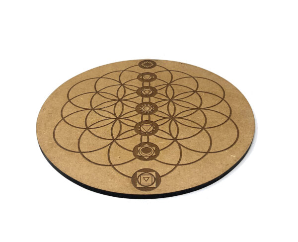 Shreyshti Wooden Grid 7 Chakra approx 10" - Image 2