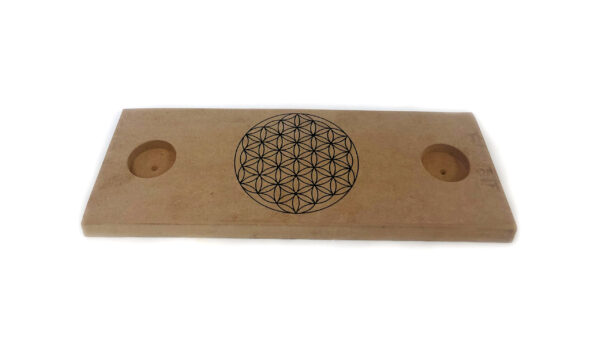 Shreyshti Wooden Grid Flower of Life cum T-Lite Candle Holder approx 15.5"x5.5"