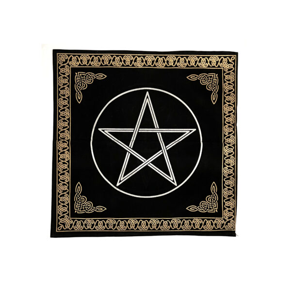 Shreyshti Altar Tarot Cloth Velvet Pentacle approx. 24" for wiccan, pagan, rituals, reiki, religious purpose - Image 6