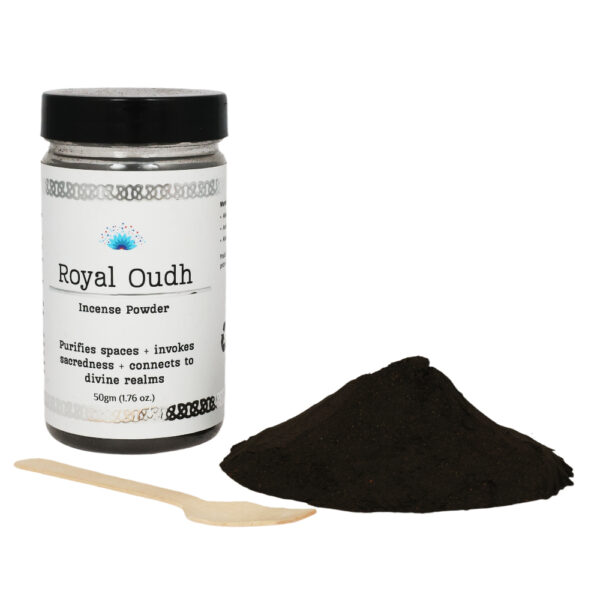 Shreyshti Incense Powder, Royal Oudh, Approx 50g for spell, wiccan, pagan, rituals, reiki, religious, aroma therapy purposes