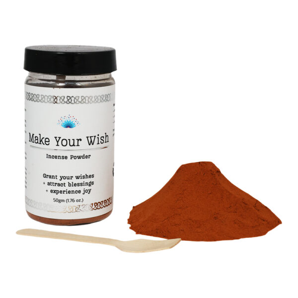 Shreyshti Incense Powder, Make Your Wish, Approx 50g for spell, wiccan, pagan, rituals, reiki, religious, aroma therapy purposes