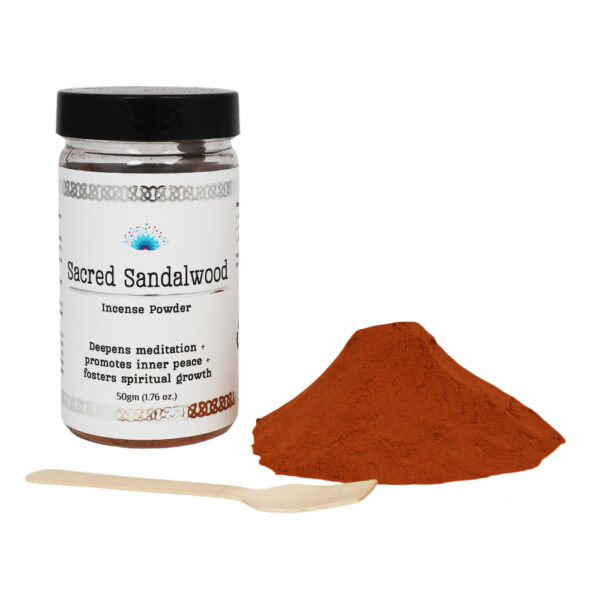 Shreyshti Incense Powder, Sacred Sandalwood, Approx 50g for spell, wiccan, pagan, rituals, reiki, religious, aroma therapy purposes