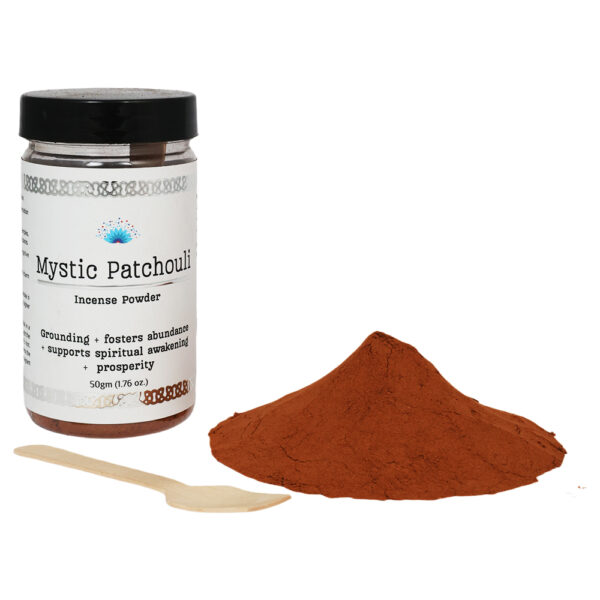 Shreyshti Incense Powder, Mystic Patchouli, Approx 50g for spell, wiccan, pagan, rituals, reiki, religious, aroma therapy purposes