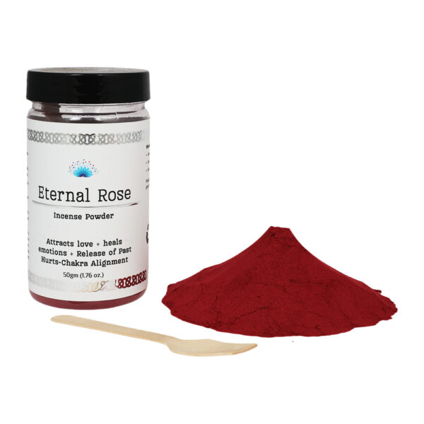 Shreyshti Incense Powder, Eternal Rose, Approx 50g for spell, wiccan, pagan, rituals, reiki, religious, aroma therapy purposes