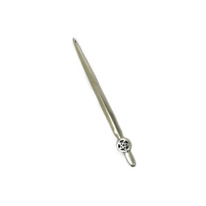 Shreyshti Aluminum Sword  / Ceremonial Blade Pentacle Silver approx. 5.5"