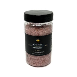 Shreyshti Cleansing Ritual Salt Attraction, 6oz/170g , a combination of salts, fragrances and herbs for space clearing and cleansing, anoint candles and cleansing tools or crystals