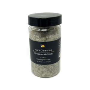 Shreyshti Cleansing Ritual Salt Aura Cleansing, 6oz/170g , a combination of salts, fragrances and herbs for space clearing and cleansing, anoint candles and cleansing tools or crystals