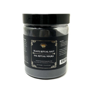 Shreyshti Cleansing Ritual Salt Black ,1 Pound/ 460g, a combination of salts for space clearing and cleansing, anoint candles and cleansing tools or crystals