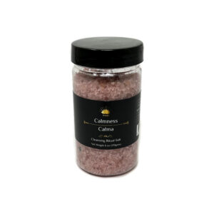 Shreyshti Cleansing Ritual Salt Calmness, 6oz/170g , a combination of salts, fragrances and herbs for space clearing and cleansing, anoint candles and cleansing tools or crystals