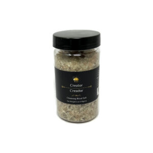 Shreyshti Cleansing Ritual Salt Creator, 6oz/170g , a combination of salts, fragrances and herbs for space clearing and cleansing, anoint candles and cleansing tools or crystals