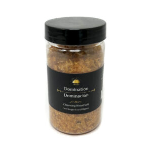 Shreyshti Cleansing Ritual Salt Domination, 6oz/170g , a combination of salts, fragrances and herbs for space clearing and cleansing, anoint candles and cleansing tools or crystals