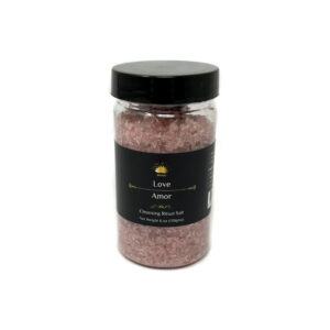 Shreyshti Cleansing Ritual Salt Love , 6oz/170g , a combination of salts, fragrances and herbs for space clearing and cleansing, anoint candles and cleansing tools or crystals