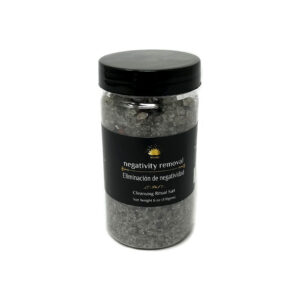 Shreyshti Cleansing Ritual Salt Negativity Removal , 6oz/170g , a combination of salts, fragrances and herbs for space clearing and cleansing, anoint candles and cleansing tools or crystals