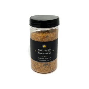 Shreyshti Cleansing Ritual Salt Road Opener , 6oz/170g , a combination of salts, fragrances and herbs for space clearing and cleansing, anoint candles and cleansing tools or crystals