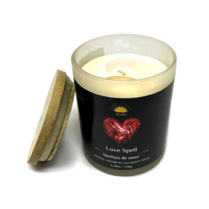 Shreyshti Crystal Glass Love Spell Scented approx. 5.29 oz (150 gm) for spell, wiccan, pagan, rituals, reiki, religious purposes