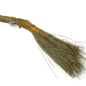 Shreyshti Wiccan Magical Broom, Cinnamon, approx. 10" made of natural pine needles
