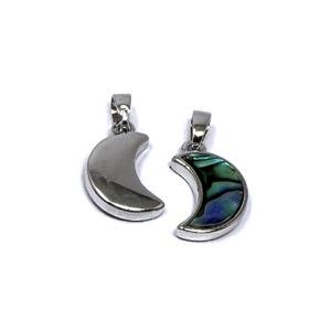 Shreyshti Pendant Abalone Moon shape approx. 1/2 inch