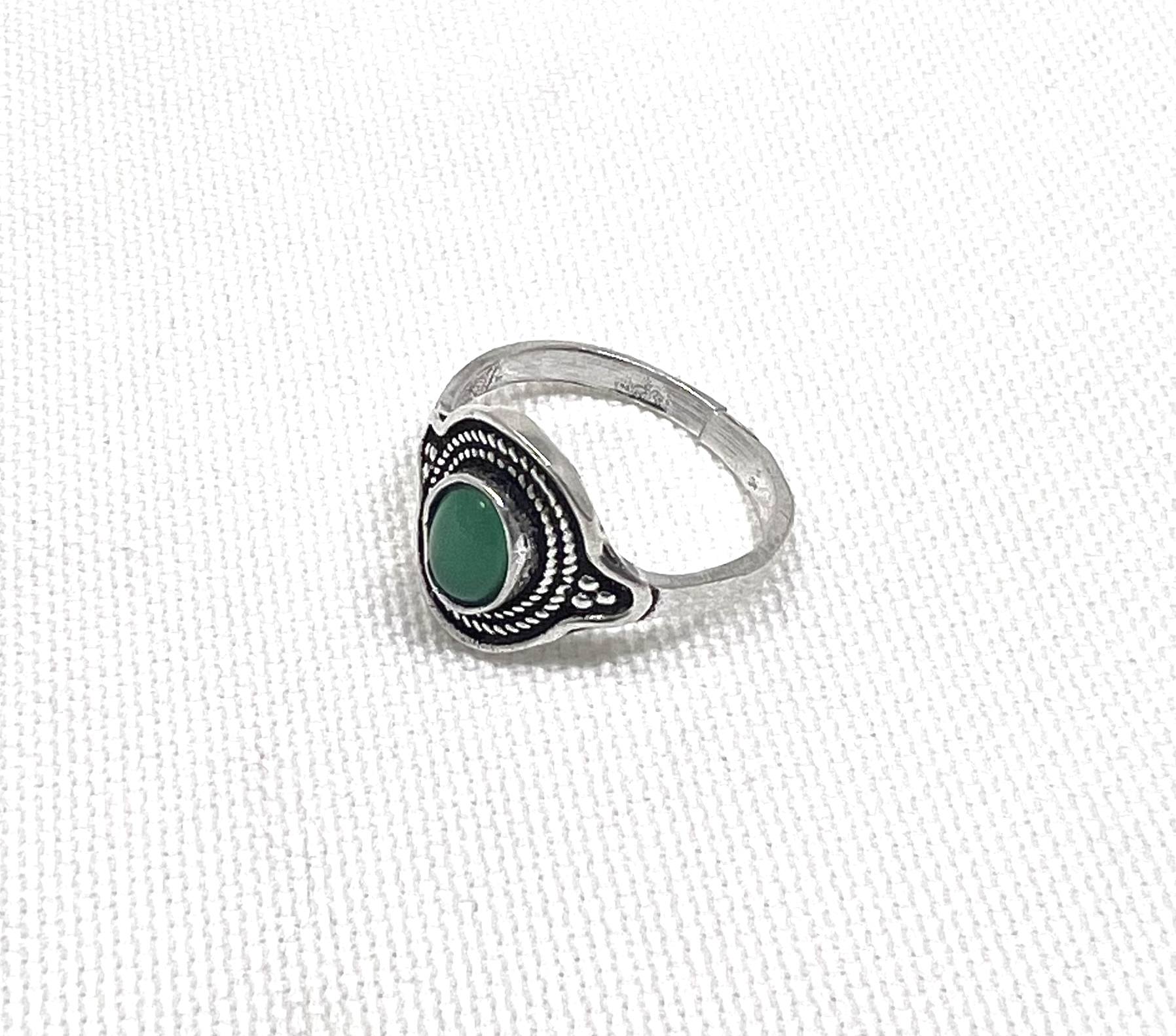 Shreyshti Ring Green Aventurine adjustable