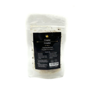 Shreyshti Cleansing Ritual Salt Creator, 50g stand able pouch, a combination of salts, fragrances and herbs for space clearing and cleansing, anoint candles and cleansing tools or crystals