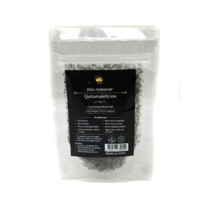 Shreyshti Cleansing Ritual Salt Jinx Remover, 50g stand able pouch, a combination of salts, fragrances and herbs for space clearing and cleansing, anoint candles and cleansing tools or crystals