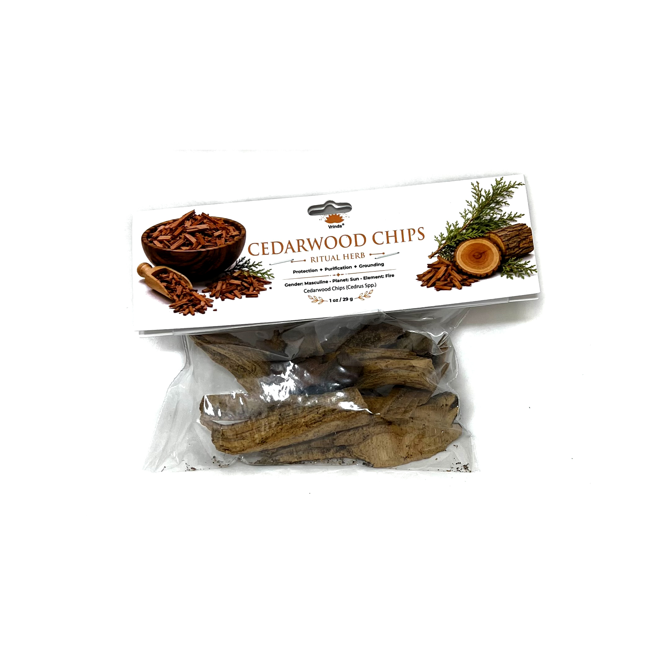 Herb Dry Cedarwood chips, 30g - Image 2