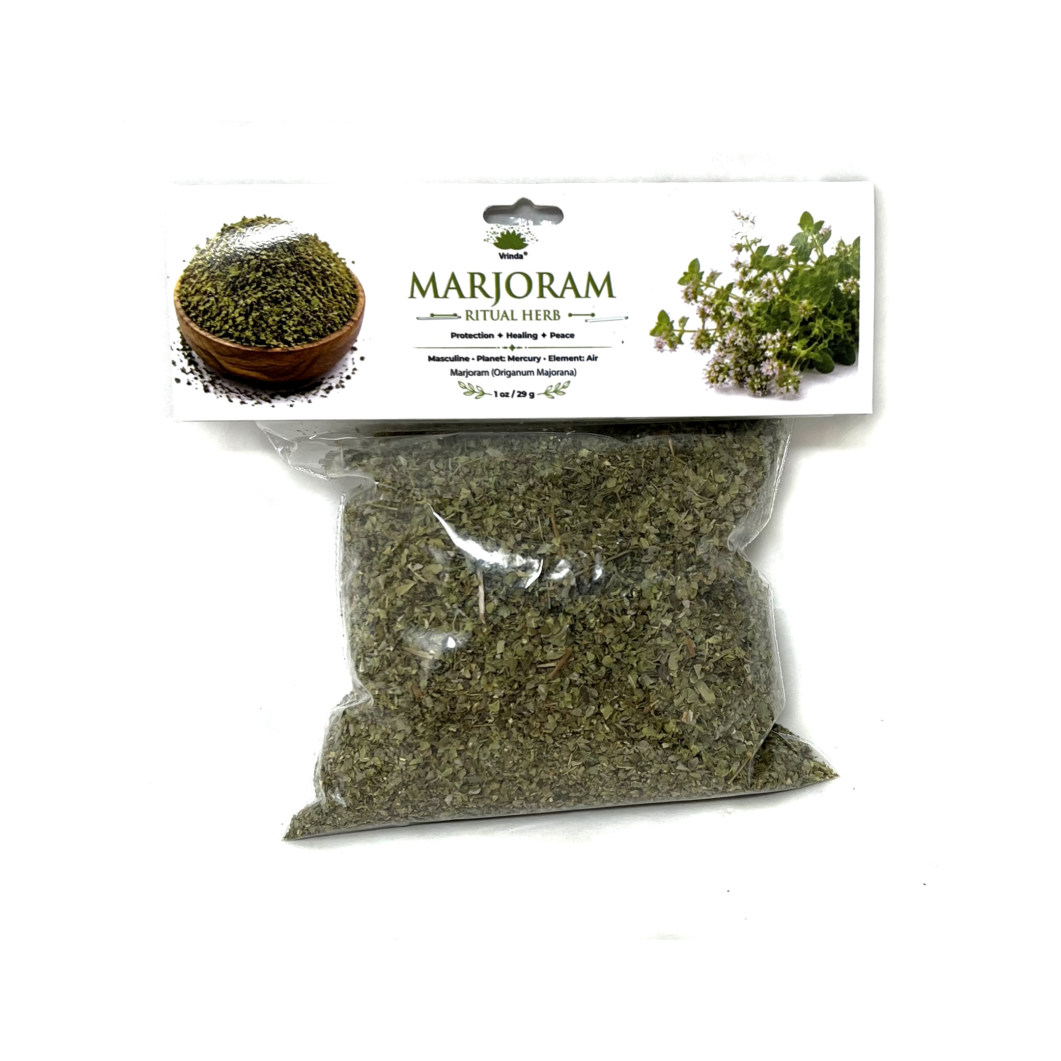 Herb Dry Marjoram, 30g - Image 2