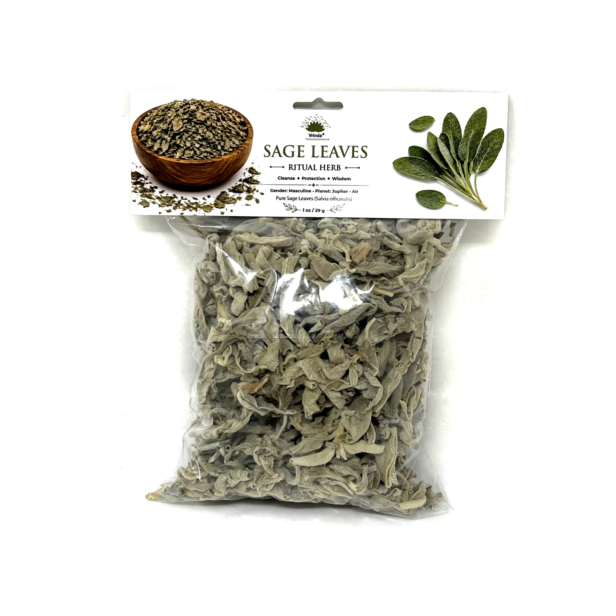 Herb Dry Sage Leaves, 30g - Image 2