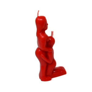 Shreyshti Designer / Decorative candle Domination Red approx. 5.5" for spell, wiccan, pagan, rituals, reiki, religious purposes.